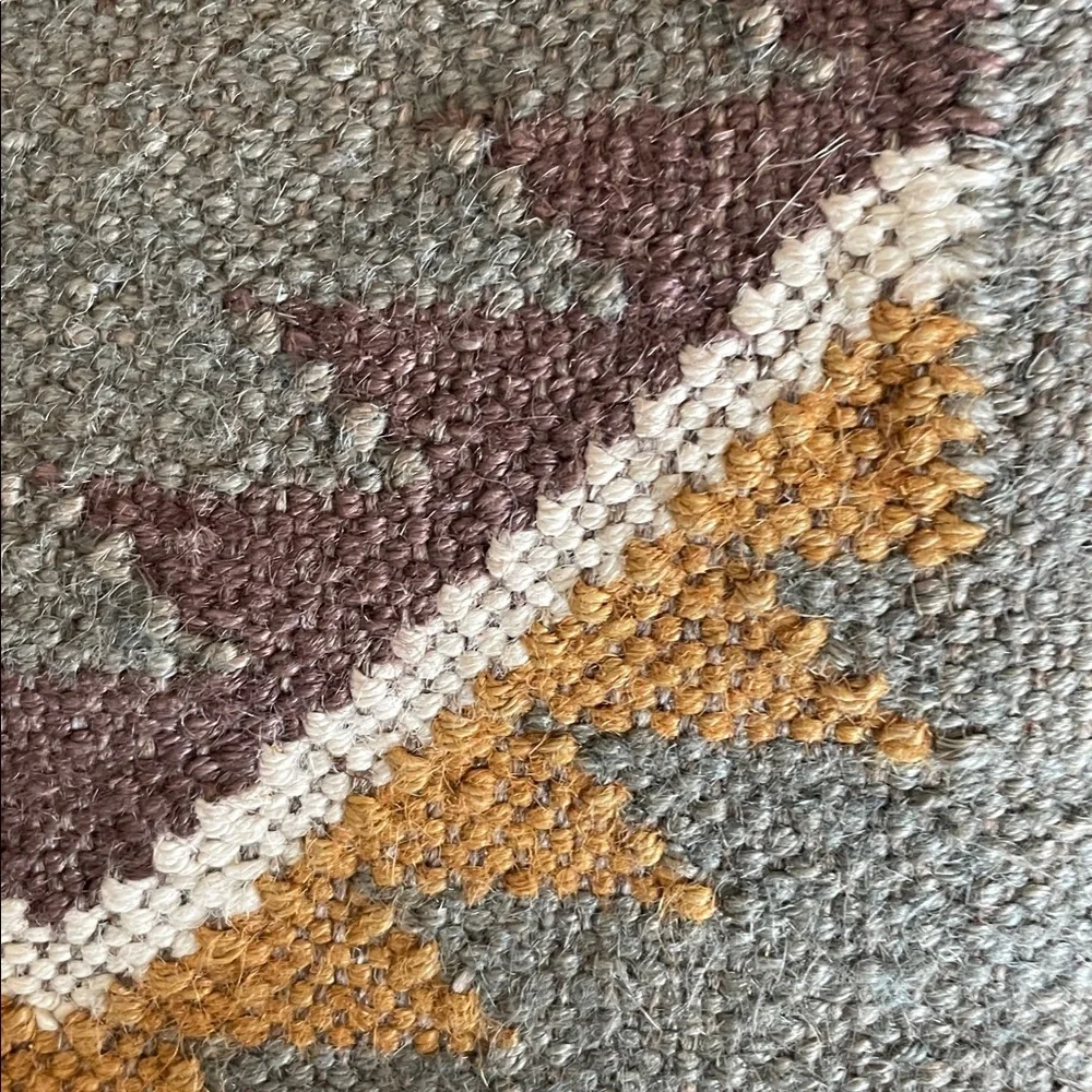 New One Kilim Geometric Zig Zag Pillow Cover 18” x 18”